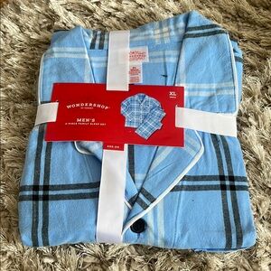 Target Men's Blue Plaid Pajama Set
